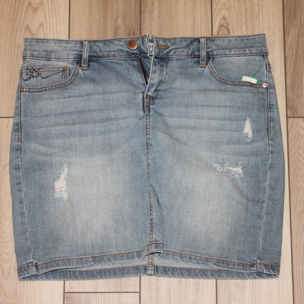 Blue Jean Mini Skirt